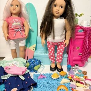 Our Generation Dolls Clothes Accessories Lot